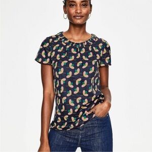 Boden Multicolor Patterned Blouse silky size 8